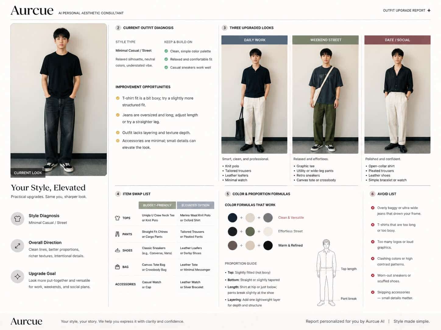 AI Outfit Upgrade Report preview