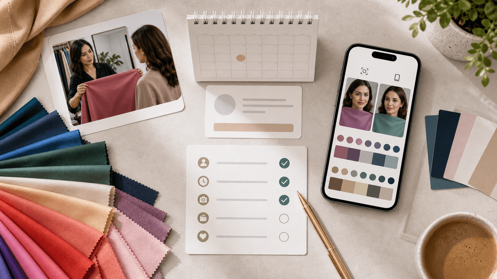 Online AI color analysis compared with in-person fabric draping